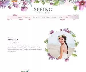 Spring Watercolor and Floral Template Kit