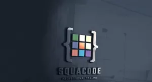 Squa Code Logo Template