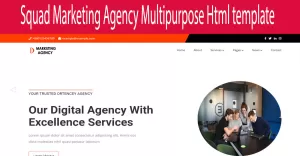 Squad Marketing Agency Multipurpose Html template