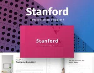 Stanford Creative Presentation PowerPoint template