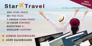 Star Travel - Travel, Tour, Hotel Booking & Admin Dashboard HTML5 Template