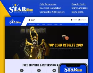 Starblue - Online Sports Store OpenCart Template