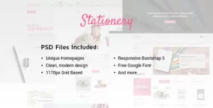 Stationery - Multi-Purpose eCommerce PSD Theme