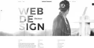 Stefan Thomson - Elegant Personal Web Designer Portfolio Joomla Template