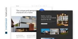 Stelio – Construction Company Template for Photoshop