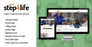 Step4Life  Charity / Nonprofit / NGO HTML Template