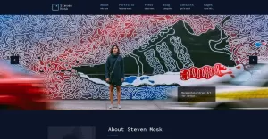 Steven Mosk - Modern artist personal portfolio WordPress Theme