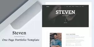 Steven - One Page Portfolio Template