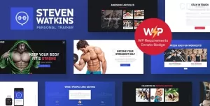 Steven Watkins  Personal Gym Trainer & Nutrition Coach WordPress Theme