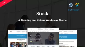 Stock - Business and Startup WordPress Theme - Themes ...