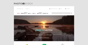 Stock Photo Responsive Shopify Theme - TemplateMonster