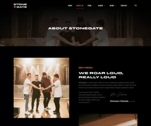 Stonegate – Music Band & Musician Elementor Template Kit