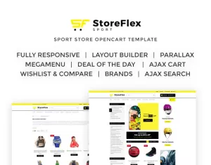 Storeflex - Sports Shop OpenCart Template - TemplateMonster
