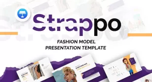 Strappo - Fashion Creative Keynote Template - TemplateMonster