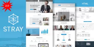 Stray - Business Landing Page HTML Template with RTL