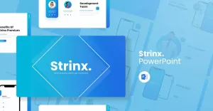 Strinx - Movie Streaming Mobile Apps PowerPoint Template