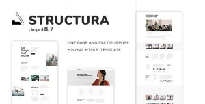 Structura - One Page And Multipurpose Minimal Drupal Theme