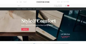 Style & Comfort - Furniture Store OpenCart Template