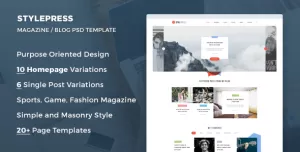 StylePress - Magazine and Blog PSD Template