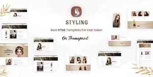 Styling - Barber shop & Hair Salon Bootstrap  5 HTML Ecommerce Template