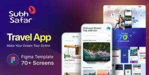 Subhsafar  Travel Mobile App Design Figma Template