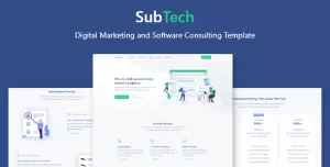 SubTech - Digital Marketing and Software Consulting Template