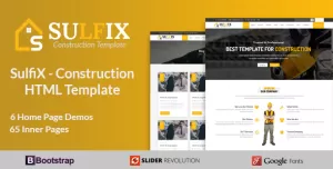 SulfiX - Construction HTML Template