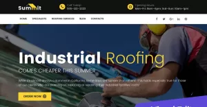 Summit - Roofing Moto CMS 3 Template - TemplateMonster