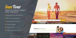 SunTour - Creative Travel Agency HTML Template