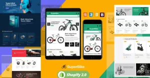 SuperBike - Bicycle  Auto Car  Electronics  Digital Art Shopify  2.0 Theme