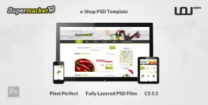 SUPERMARKET - e-Shop PSD Template