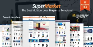 Supermarket Responsive Magento 2 Theme  RTL supported