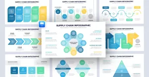 Supply Chain Infographic Keynote Template - TemplateMonster