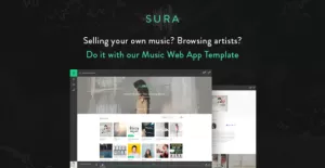 Sura - Music Web App HTML Template