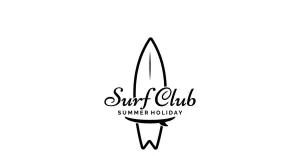 Surf club summer holiday logo 9