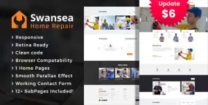 Swansea - Plumbing and Construction HTML Template