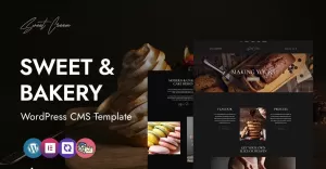 Sweetcream - Bakery and  Cookie Shop CMS WordPress Elementor Theme
