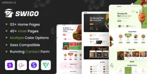 Swigo - Fast Food And Restaurant HTML Template