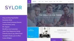 Sylor - Minimal Creative Agency WordPress Portfolio - Themes ...
