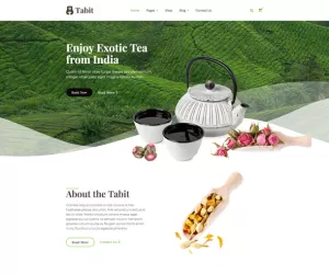 Tabit — Teahouse & Tea Store Elementor Template Kit