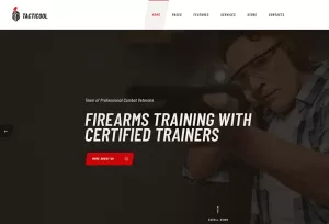Tacticool - Shooting Range & Gun Store WordPress Theme