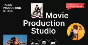 Talkie Production Studio Movie WordPress-thema