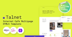 Talnet - Internet Cafe HTML5 Website Template