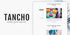 Tancho - Simple Blog HTML Template