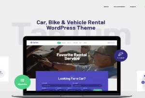 TanTum - Car, Scooter, Boat & Bike Rental Services WordPress Theme
