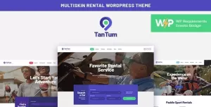 TanTum  Car, Scooter, Boat & Bike Rental Services WordPress Theme