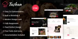 Tashan - Restaurant and Cafe HTML Template