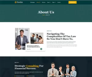Taxation - Tax Advisor & Financial Consulting Elementor Pro Template Kit