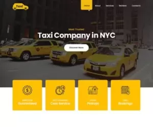 Taxi Booking WordPress theme 4 car rental dealer transport travel vehicle