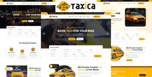 Taxica - Online Taxi Service HTML5 Template